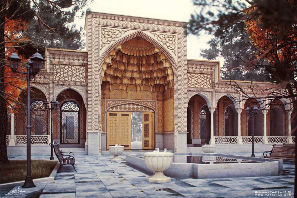 طراحی مدرسه با معماری ایرانی