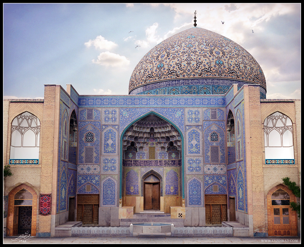 مدلسازی مسجد شیخ لطف الله